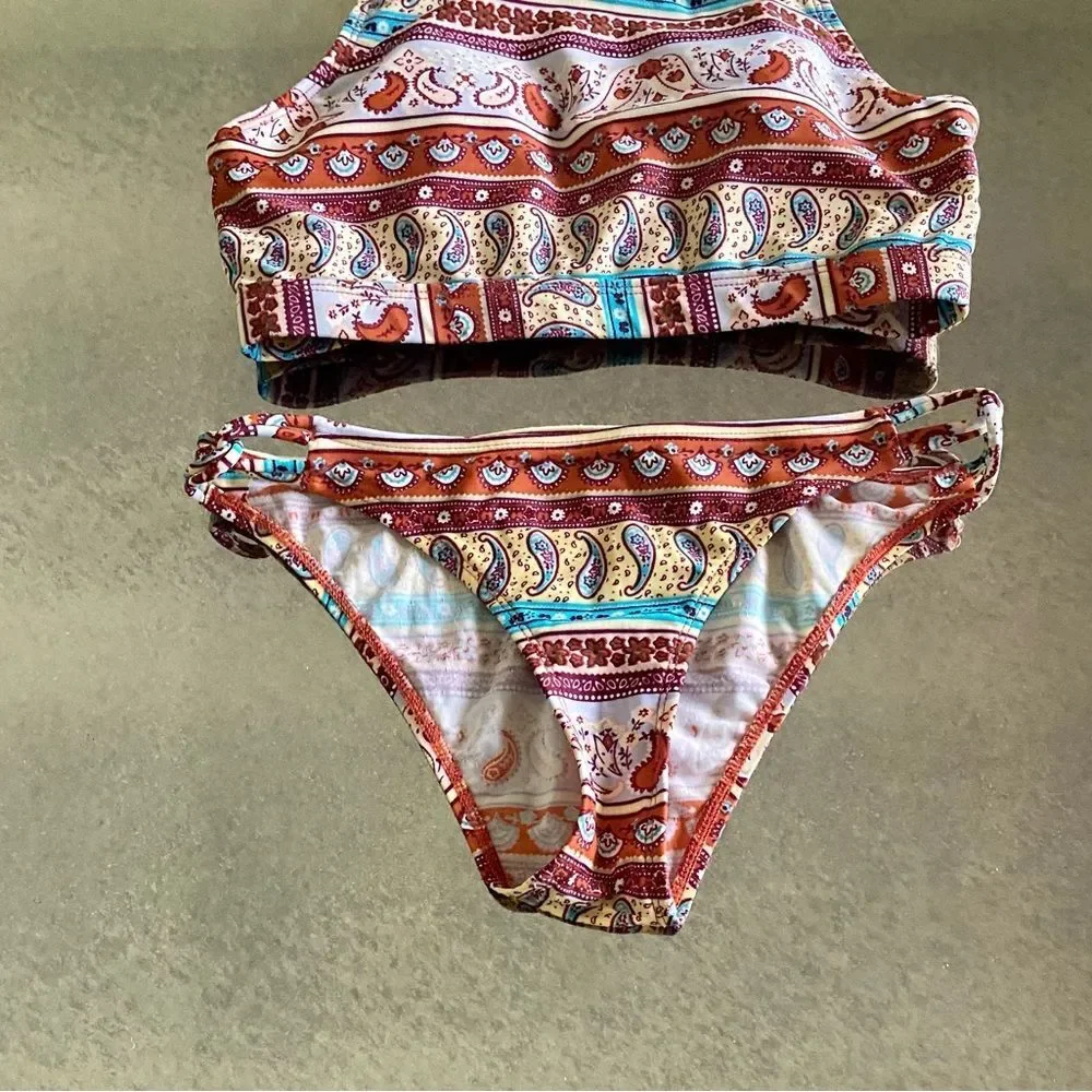 Eidon Hippie Boho Print 2-piece Swimsuit